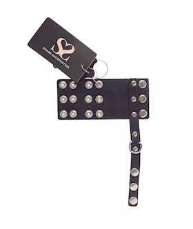 Bound X Leather Cock Cuff And Ball Ring