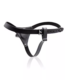 Thin Strap On Harness With Dildo