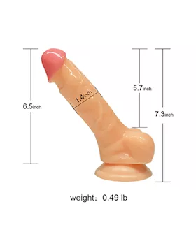 Vinkel Realistic Pvc Dildo