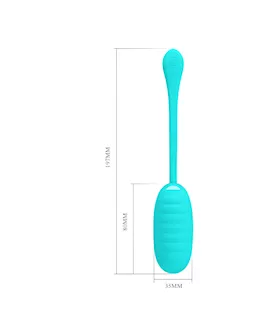 Kirk Liquid Silicone Remote Egg Vibrator - 7.7 Inch
