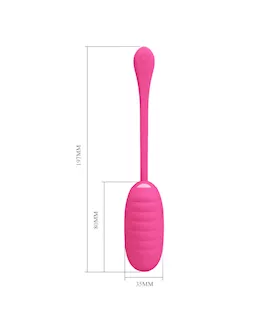 Kirk Liquid Silicone Remote Egg Vibrator - 7.7 Inch