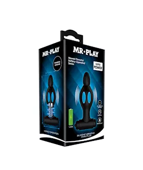 Mr. Play Vibrating Collapsible Anal Plug - 4.6 Inch