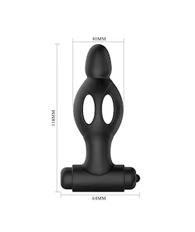 Mr. Play Vibrating Collapsible Anal Plug - 4.6 Inch