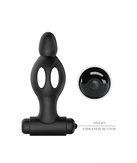 Mr. Play Vibrating Collapsible Anal Plug - 4.6 Inch