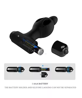 Mr. Play Vibrating Collapsible Anal Plug - 4.6 Inch