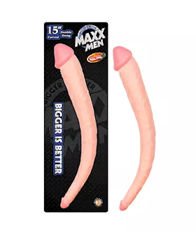 Maxx Men Curved Double Dong - 15 Inch
