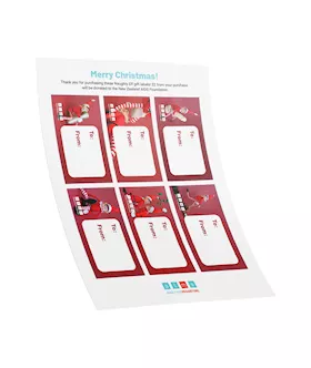 Naughty Elves Christmas Gift Tags 6 Pack