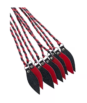 Bound X Leather Leaf Tip Cat O Nine Tails