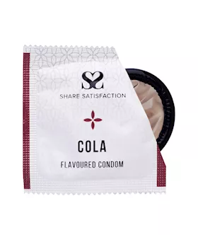 Share Satisfaction Cola Flavoured Condoms - 100 Bulk Pack