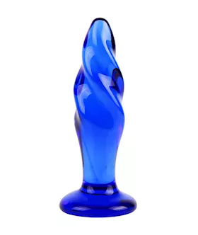 Lucent Twirl Glass Butt Plug