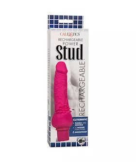 Rechargeable Power Stud Cliterrific Vibrating Dildo