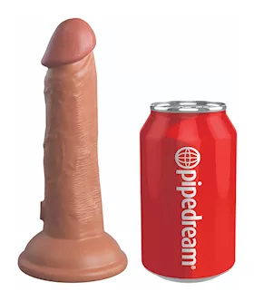 King Cock Elite Dual Density Vibe Silicone Dildo