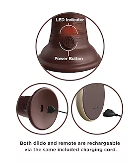 King Cock Elite Dual Density Vibe Silicone Dildo