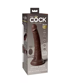 King Cock Elite Dual Density Vibe Silicone Dildo