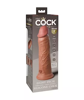King Cock Elite Dual Density Vibe Silicone Dildo