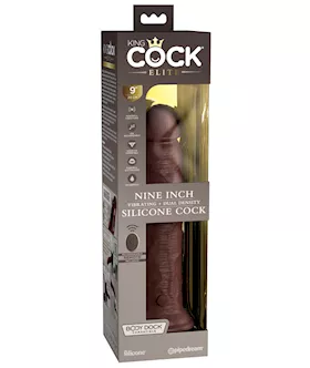 King Cock Elite Dual Density Vibe Silicone Dildo With Remote