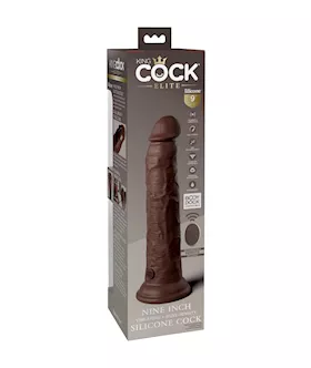 King Cock Elite Dual Density Vibe Silicone Dildo With Remote