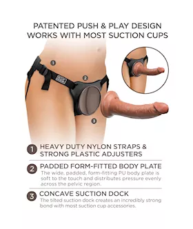 King Cock Elite Comfy Silicone Body Dock Kit