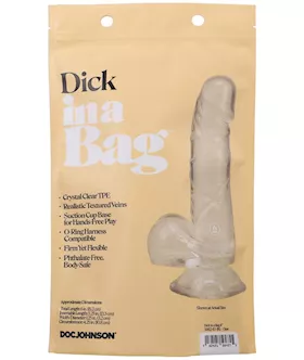 Dick In A Bag 6 Inch Clear