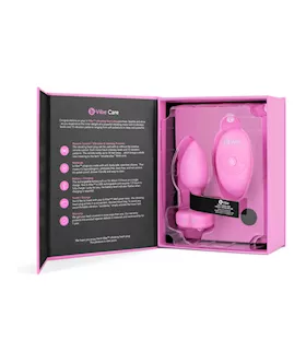 B-vibe Remote Control Vibrating Jewelled Heart Plug S/m