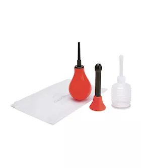 CleanScene  3pc 200ml Douche Set Including Bulb Classic and Flared Base Tip