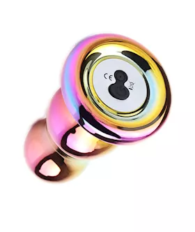 Ariel Infinity Vibrating Glass Butt Plug