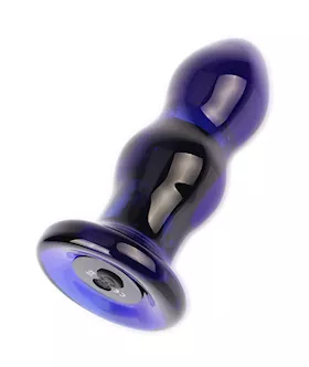 Eris Infinity Vibrating Glass Butt Plug
