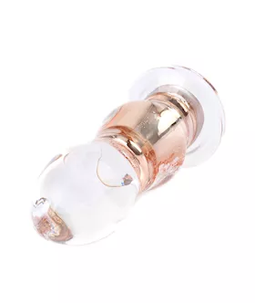 Luci Infinity Vibrating Glass Butt Plug