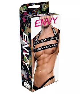 Envy Logo Harness Black/white Ml Bx
