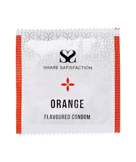 Share Satisfaction Orange Flavoured Condoms - 50 Pack