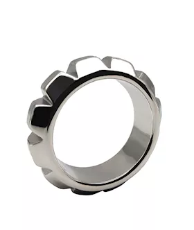 Kinki Tyrant Studded Steel Cock Ring