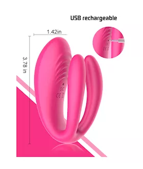 Amore Axelo Double Prong Couples Vibrator With Remote