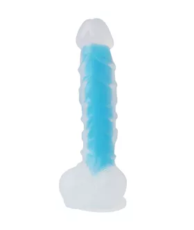 Nood Colours Glow In The Dark Veiny Dildo With Balls