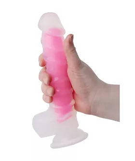 Nood Colours Glow In The Dark Veiny Dildo With Balls