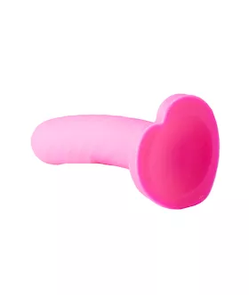 Nood Colours Dual Density Dildo With Heart Shaped Base