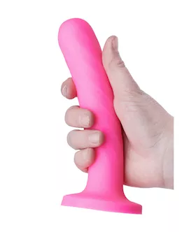 Nood Colours Dual Density Dildo With Heart Shaped Base