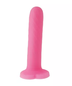 Nood Colours Dual Density Dildo With Heart Shaped Base