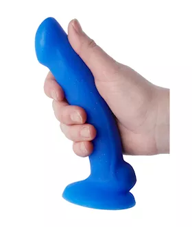 Nood Colours Glitter Dual Density Dildo With Balls