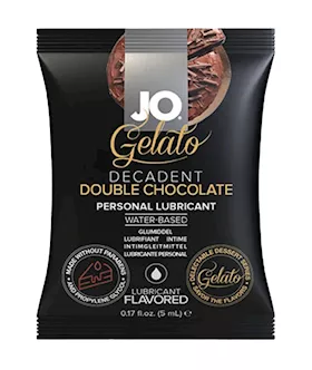 System Jo Gelato Decadent Double Chocolate Water Based Lubricant Sample