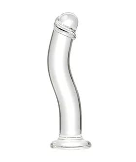 Lucent Curved Glass Dildo
