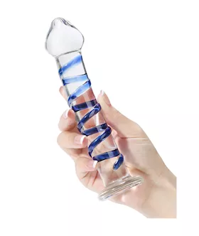 Lucent Winding Glass Dildo