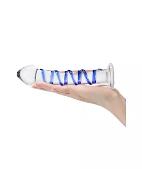 Lucent Winding Glass Dildo