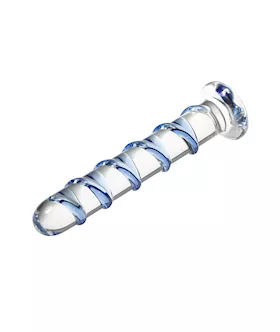 Lucent Spiral Glass Dildo