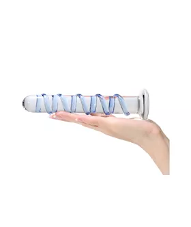 Lucent Spiral Glass Dildo
