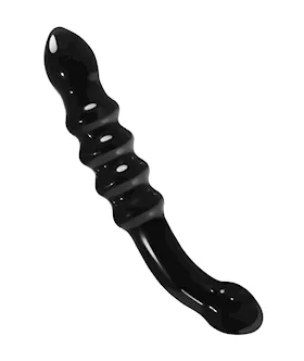 Lucent Ribbed Glass Wand