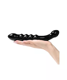 Lucent Ribbed Glass Wand