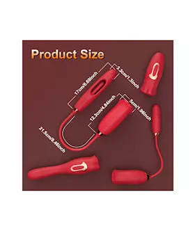 Luscious Lips Licking Vibrator With Flapper Egg