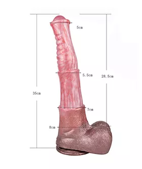 Wild Brawny Mustang Fantasy Dildo With Balls