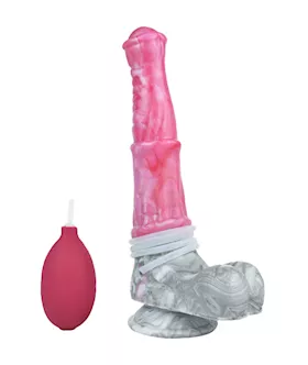 Wild Mischievous Mustang Squirting Fantasy Dildo With Balls