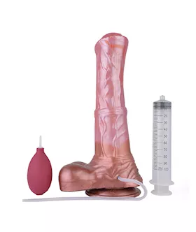 Wild Magnificent Stallion Squirting Fantasy Dildo With Balls